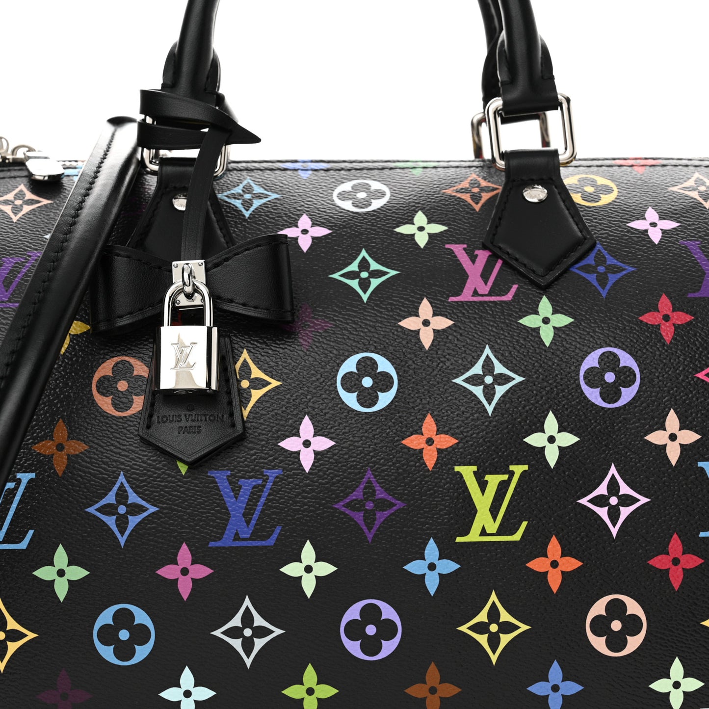 LV X TM Monogram Multicolor Speedy Soft 30 Black
