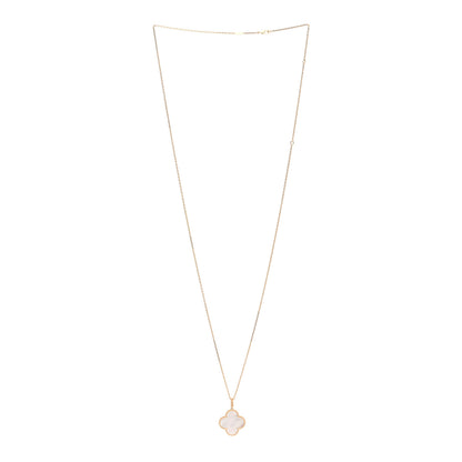 Van Cleef & Arpels 18K Yellow Gold Mother of Pearl Magic Alhambra Long Necklace 3 of 6
