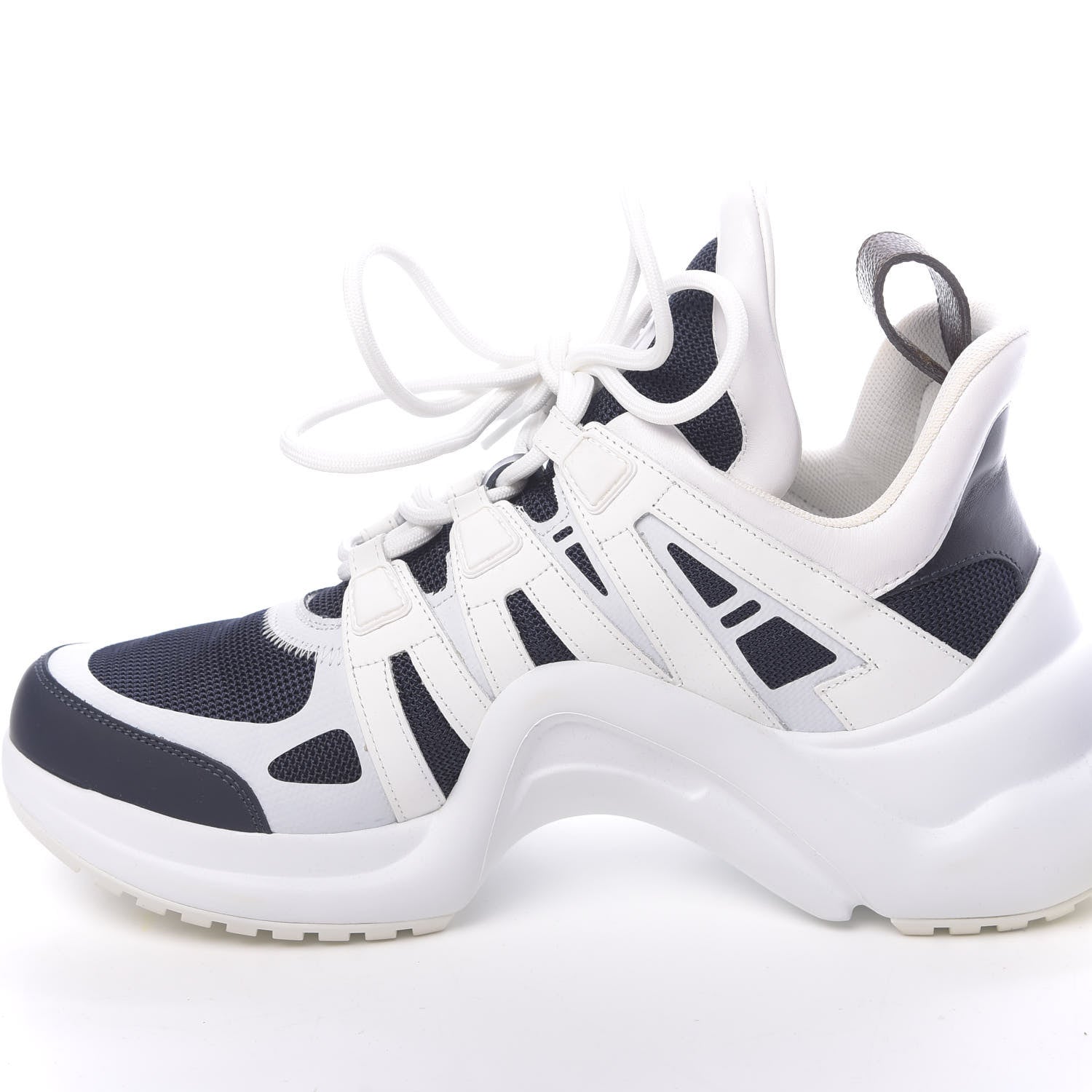 Louis Vuitton Calfskin Technical Nylon LV Archlight Sneakers 39 Marine 11 of 13