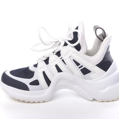 Louis Vuitton Calfskin Technical Nylon LV Archlight Sneakers 39 Marine 11 of 13