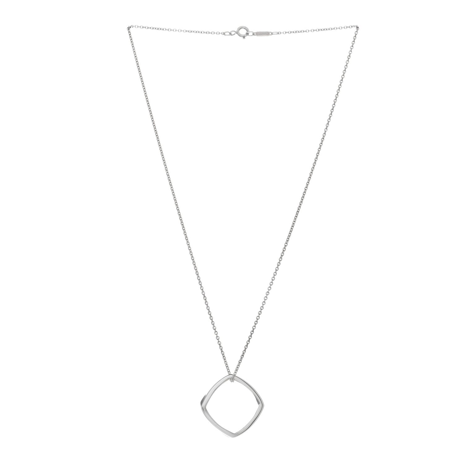 Tiffany Sterling Silver Frank Gehry Torque Pendant Necklace 2 of 5