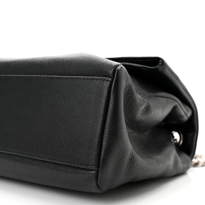 Saint Laurent Grain De Poudre Medium West Hollywood Monogram Fold-Over Black 10 of 10