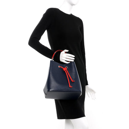 Louis Vuitton Epi Neonoe Indigo Coquelicot 3 of 9