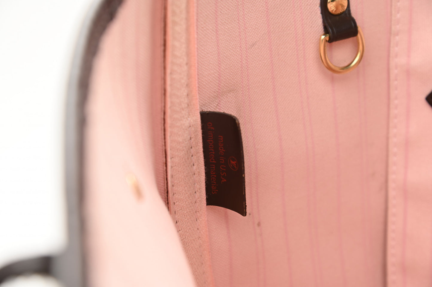Damier Ebene Neo Neverfull MM Rose Ballerine