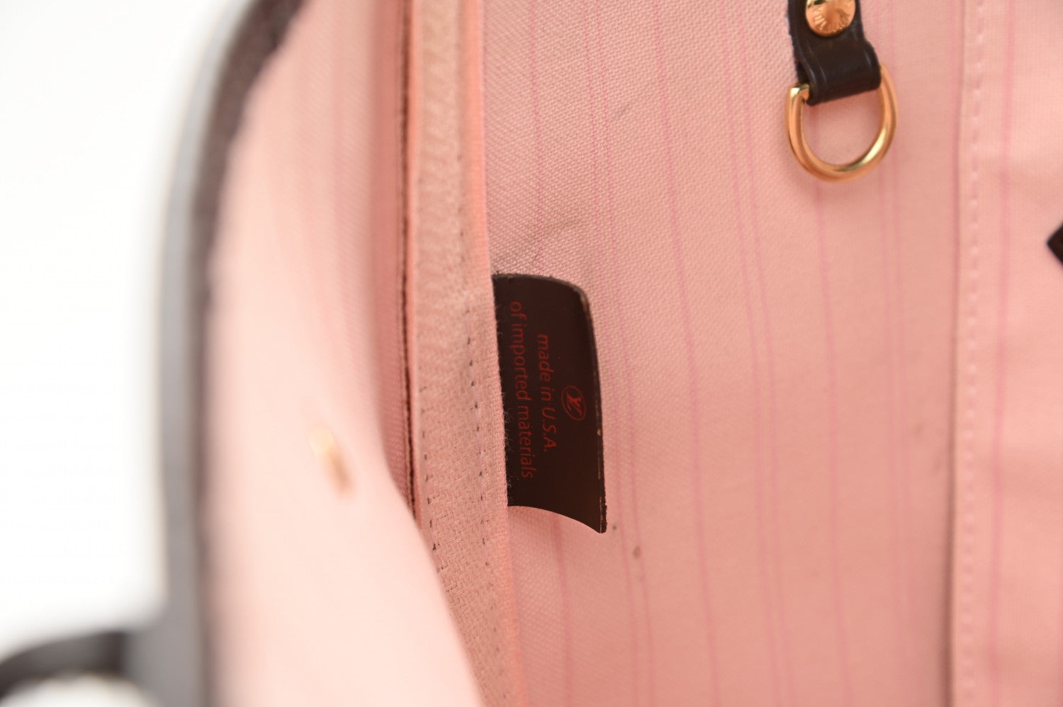 Louis Vuitton Damier Ebene Neo Neverfull MM Rose Ballerine 7 of 15