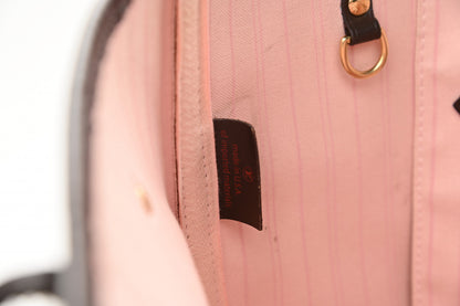 Louis Vuitton Damier Ebene Neo Neverfull MM Rose Ballerine 7 of 15