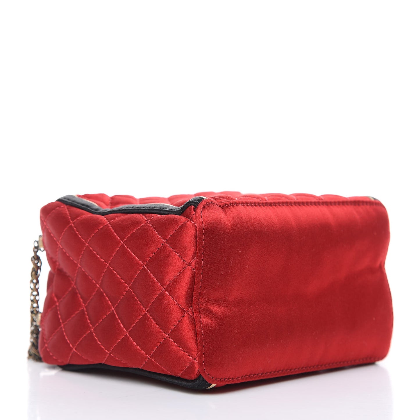 Satin Paris Shanghai Take Away Evening Bag Red