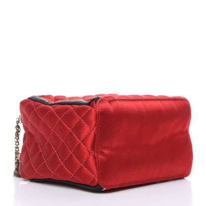 Chanel Satin Paris Shanghai Take Away Evening Bag Red 4 of 12