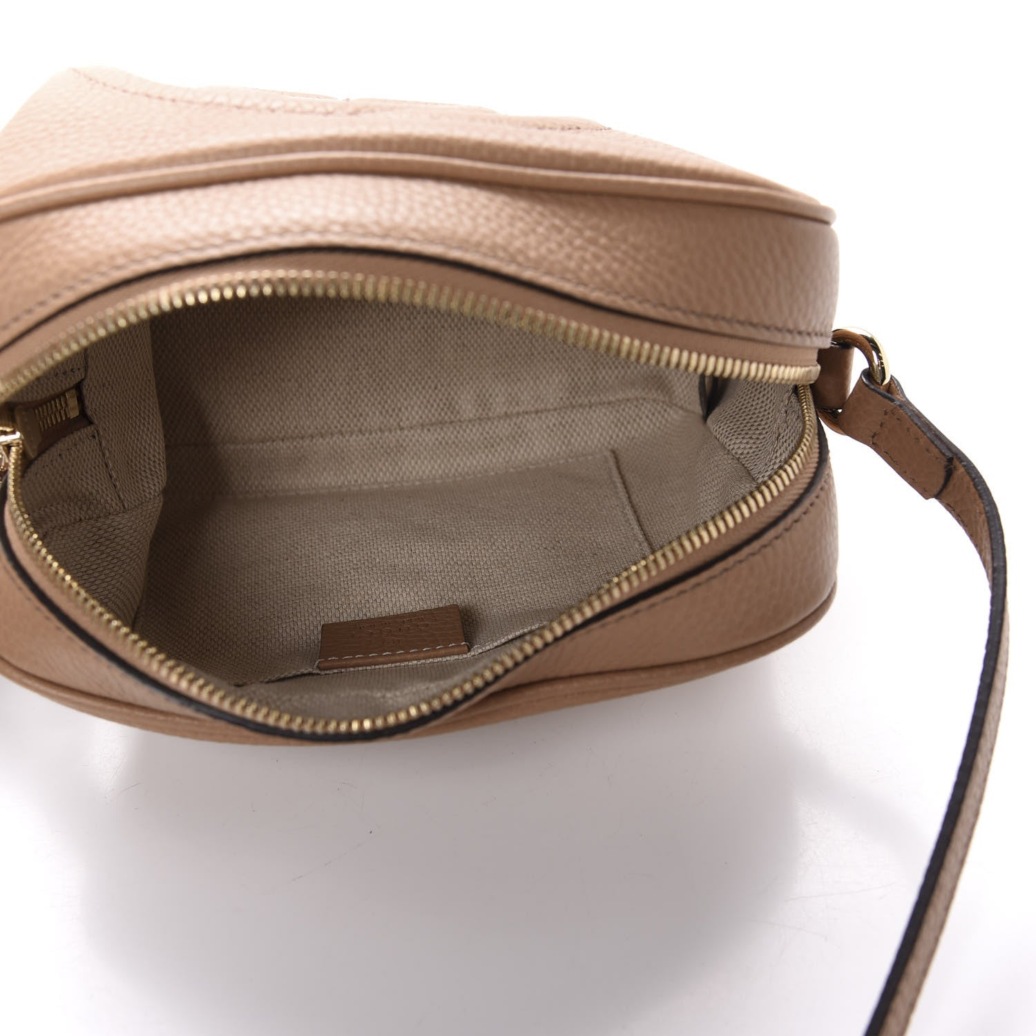 Gucci Pebbled Calfskin Small Soho Disco Bag Rose Beige 5 of 10
