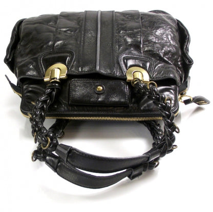 Chloe Leather Heloise Satchel Black 5 of 11