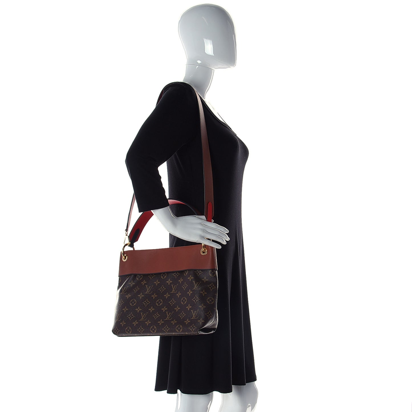Monogram Tuileries Besace Caramel Rouge