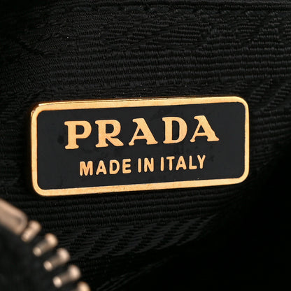 Prada Tessuto Nylon Saffiano Pochette Black 6 of 12