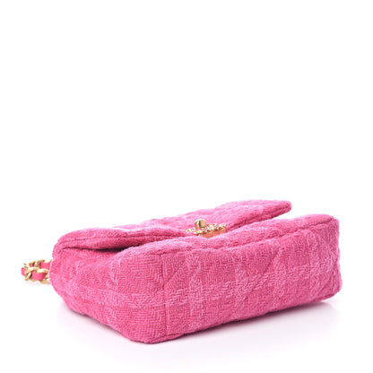 Chanel Tweed Quilted Medium 19 Flap Pink 4 of 11