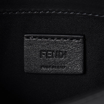 Fendi Vitello Century Eyebrow Monster Eyes Embossed Tube Wallet On Chain Black 6 of 7