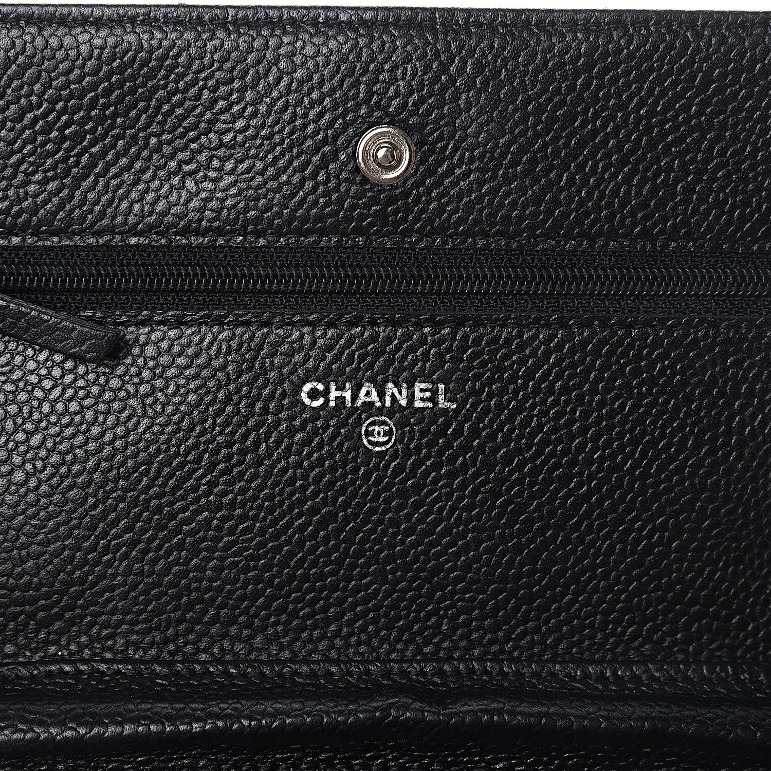 Chanel Caviar Quilted Wallet On Chain WOC Black 6 of 12