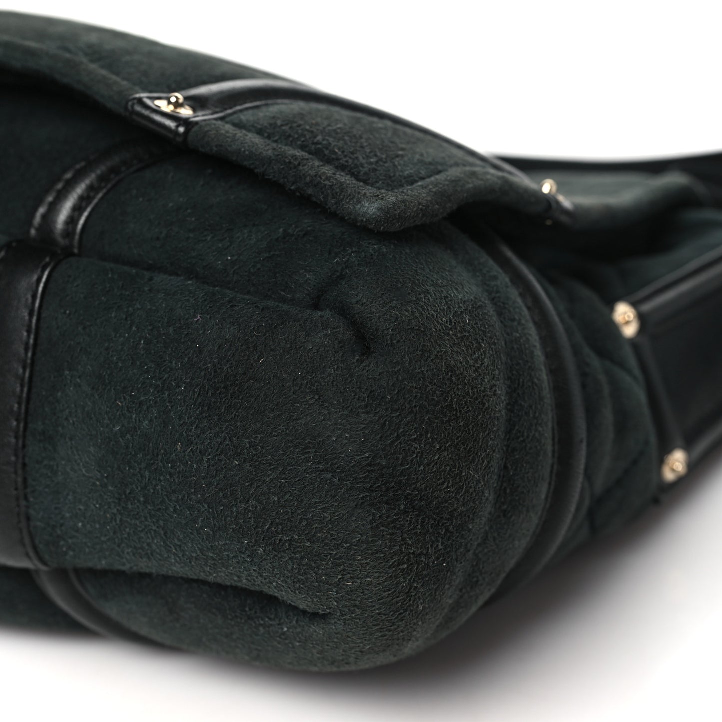Suede Sparkling Winter Messenger Black