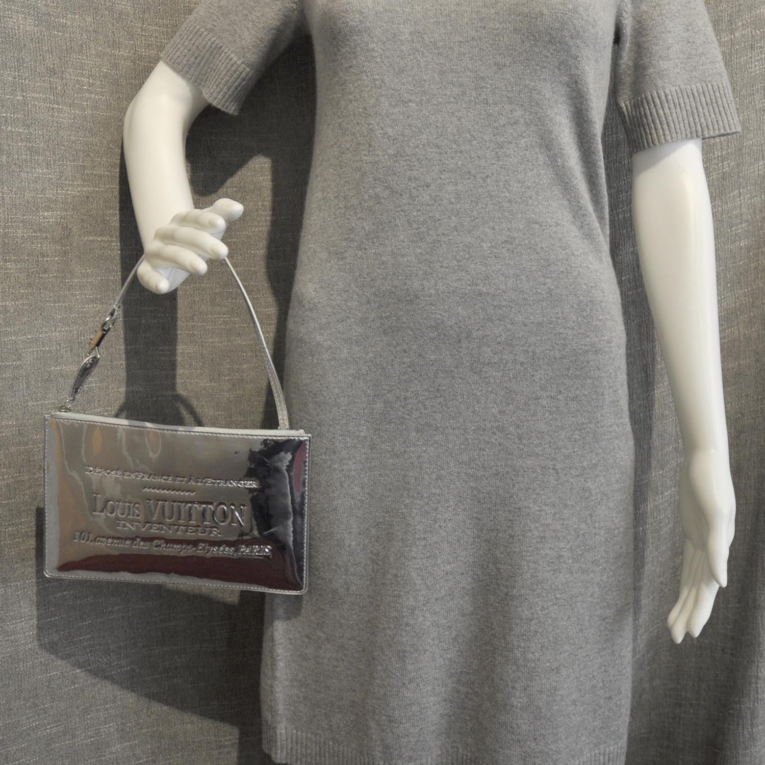 Louis Vuitton Monogram Miroir Inventeur Pochette Plat Silver 8 of 8