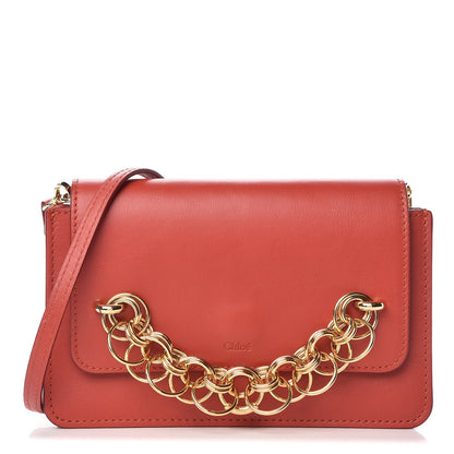 Chloe Calfskin Drew Bijou Clutch Earthy Red 1 of 7