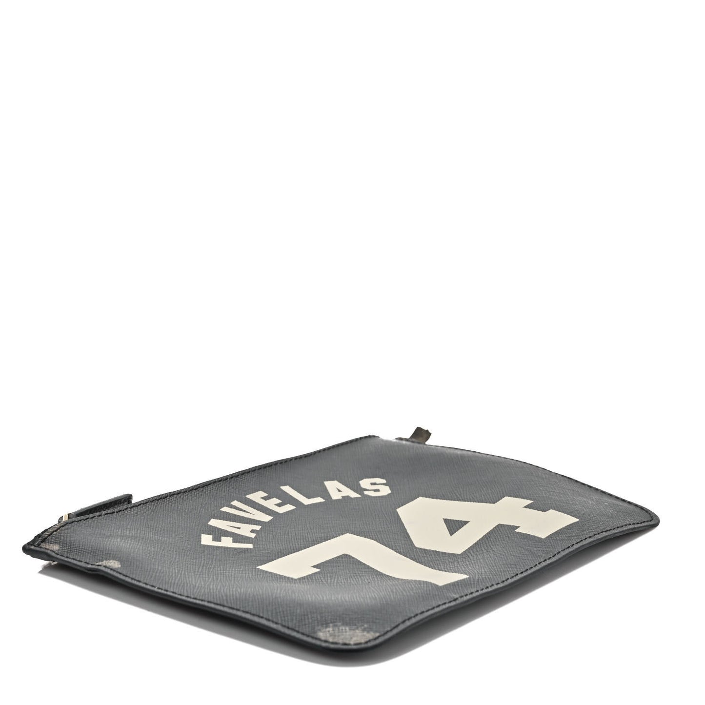 Textured Coated Canvas Favelas Large Antigona Tote Black