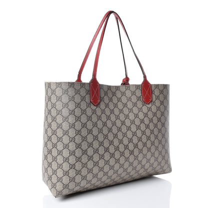 Gucci GG Supreme Monogram Medium Reversible Tote Beige Red 5 of 25