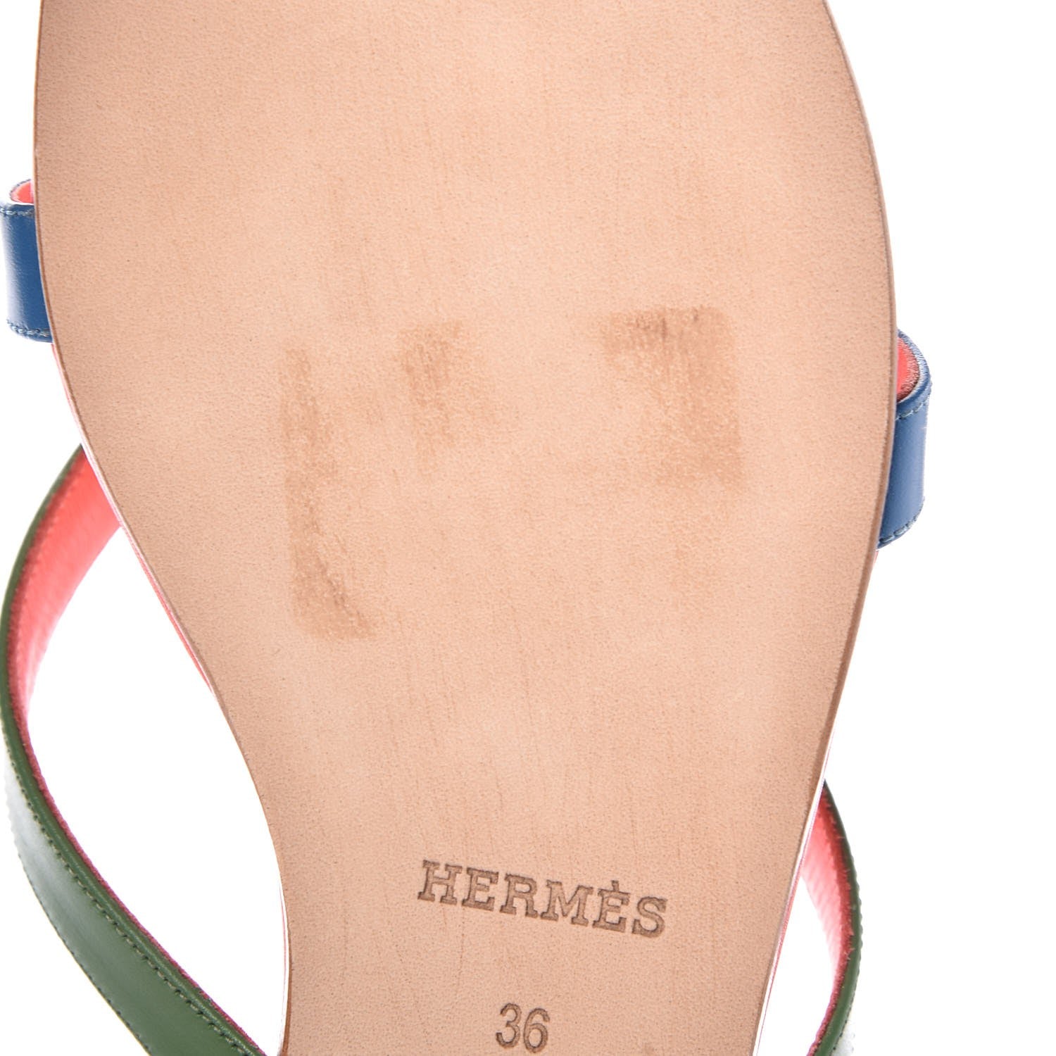 Hermes Nappa Calfskin Corfou Sandals 36 8 of 12