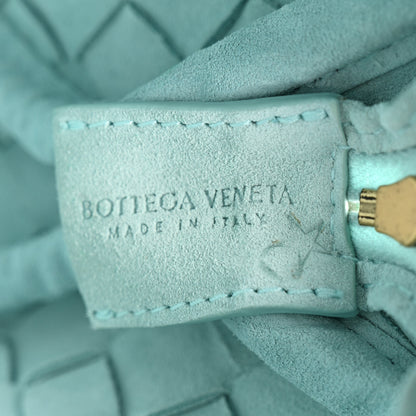 Bottega Veneta Suede Intrecciato Loop Camera Bag Teal 6 of 9