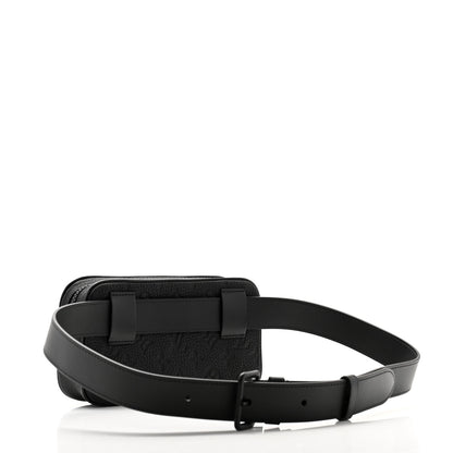 Louis Vuitton Taurillon Monogram Uniformes Solar Ray Soft Pochette Volga Belt Bag Black 3 of 10