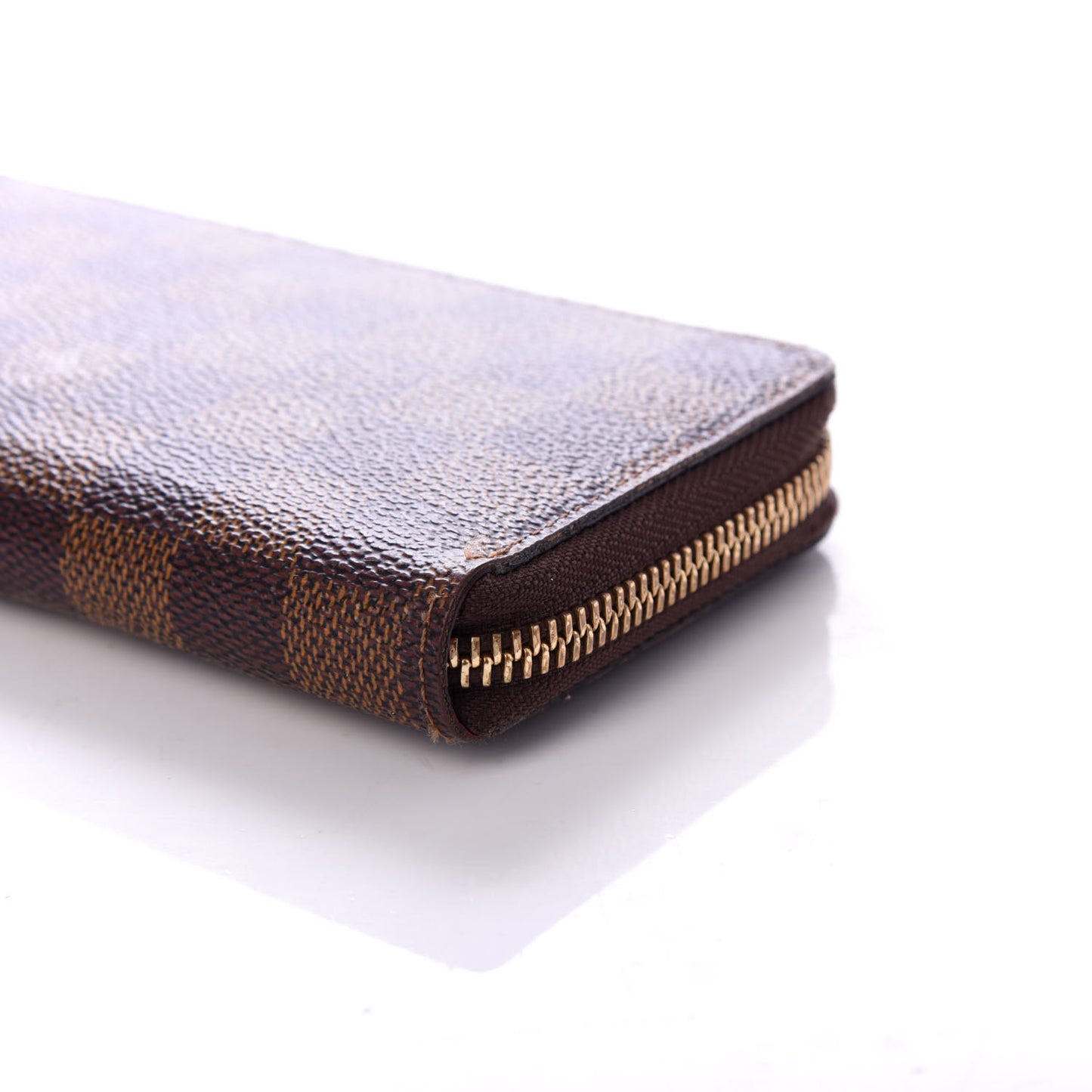 Damier Ebene Clemence Wallet Cherry