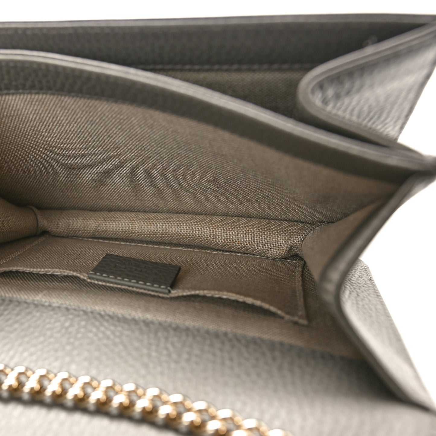 Dollar Calfskin Small Interlocking G Shoulder Bag Loess