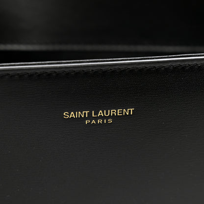 Saint Laurent Calfskin Mini Classic Monogram Cassandra Top Handle Black 8 of 10