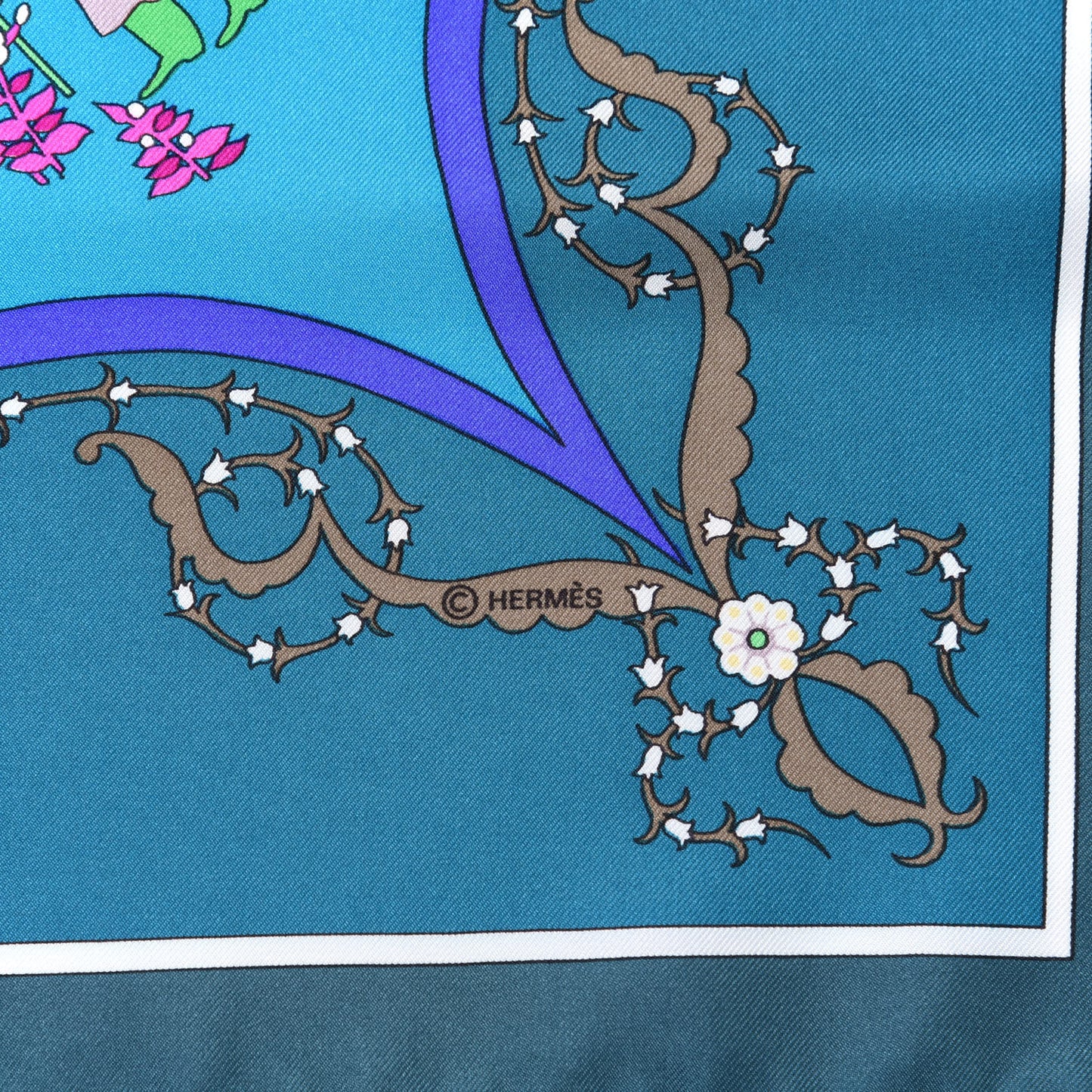 Silk Poesie Persane Scarf 90