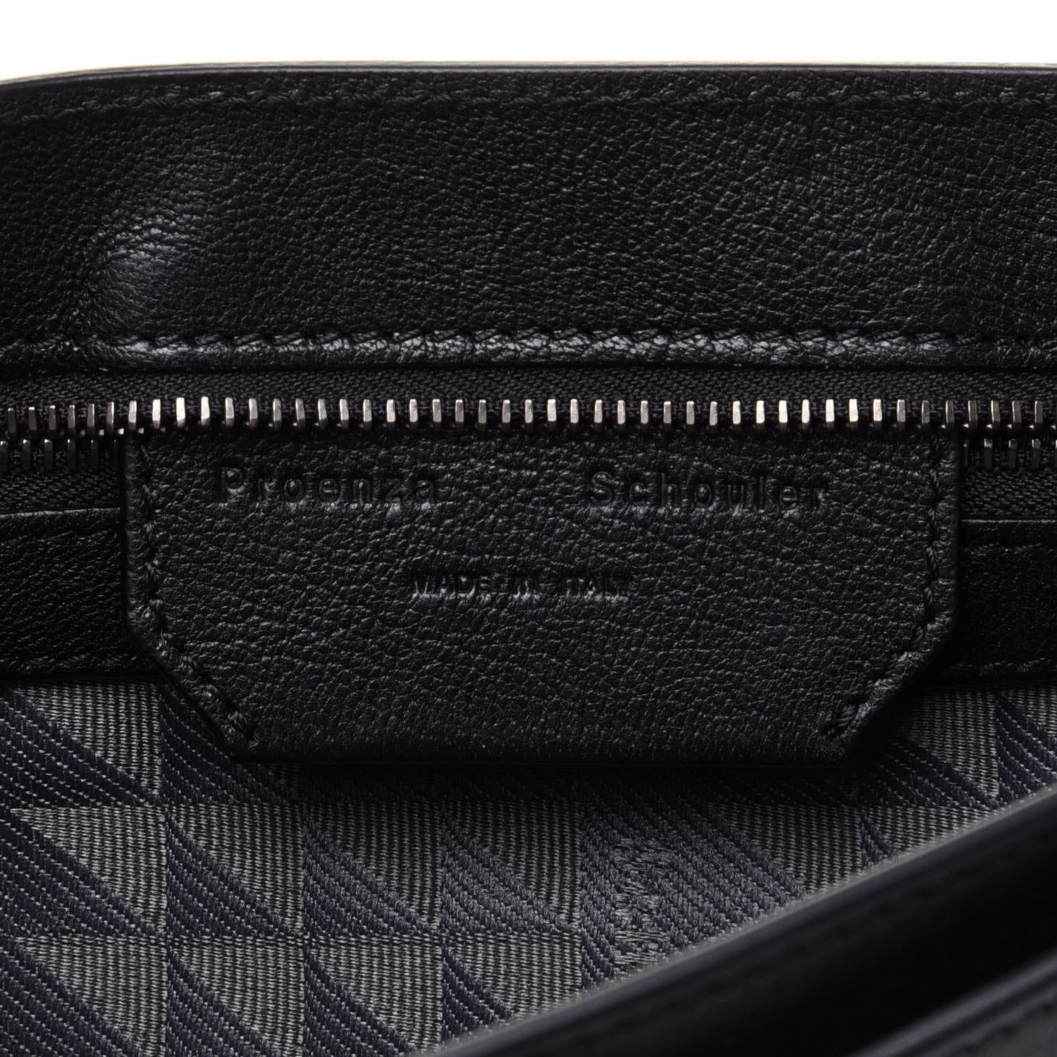 Proenza Schouler Lambskin PS1 Pochette Clutch Black 7 of 12