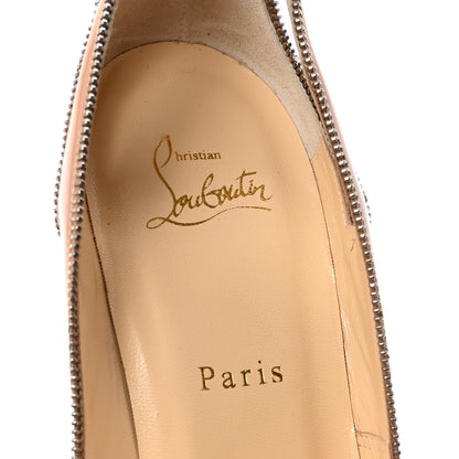 Christian Louboutin Patent Colbina 120 Pumps 41 Nude Silver 8 of 8