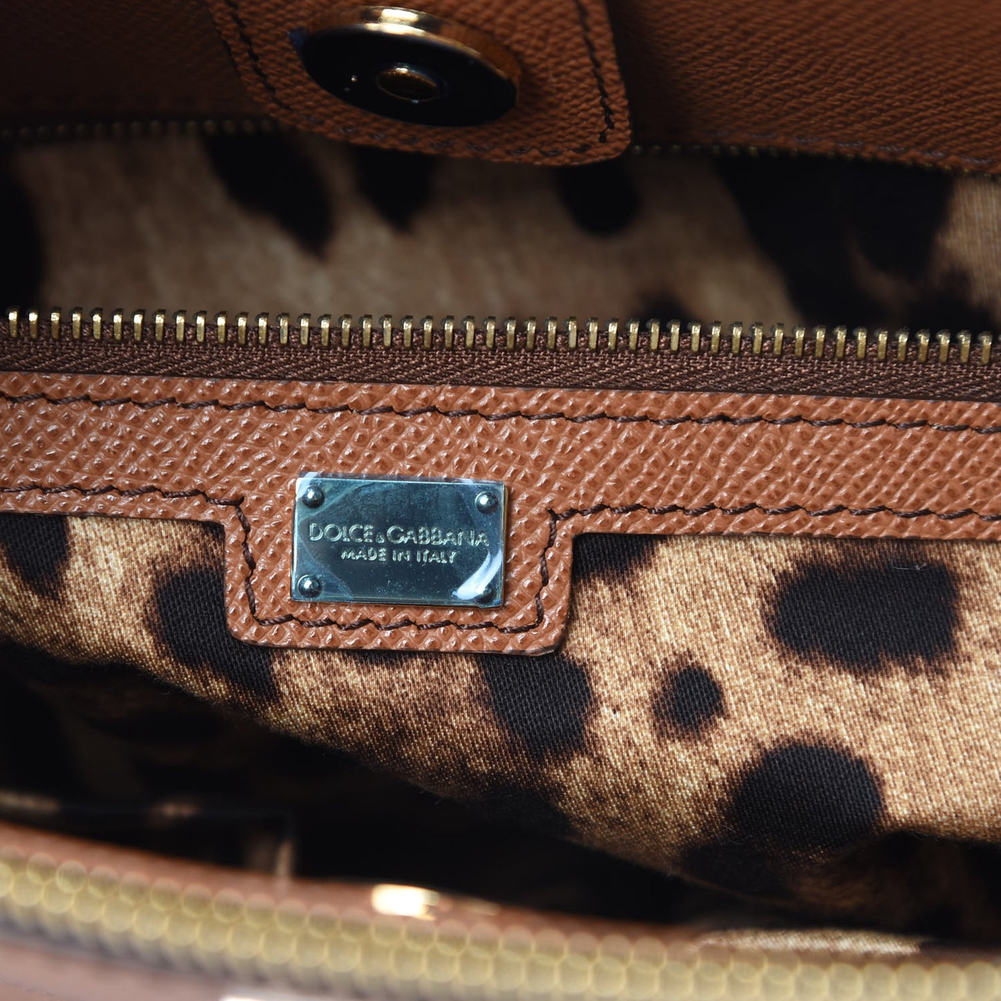 Dauphine Miss Sicily Shopper Tote Caramello