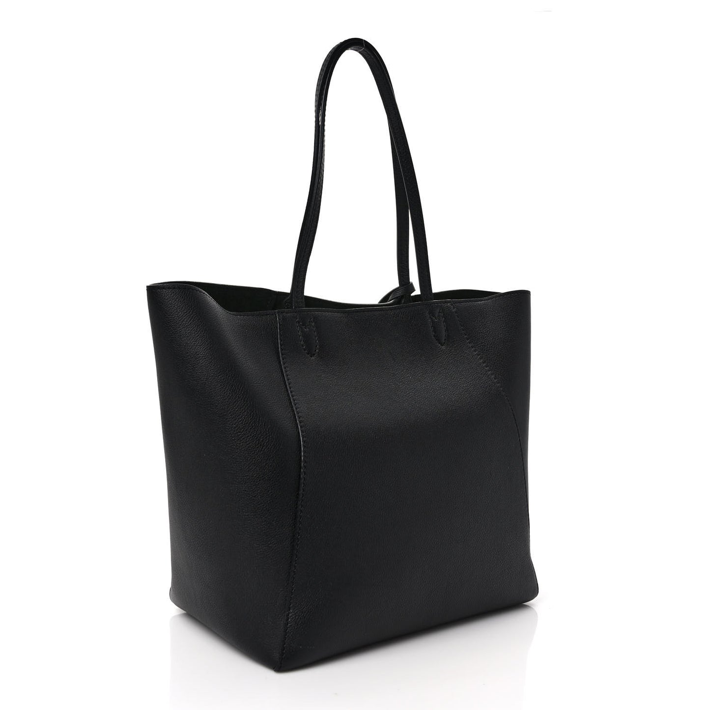 Calfskin Lockme Cabas Black