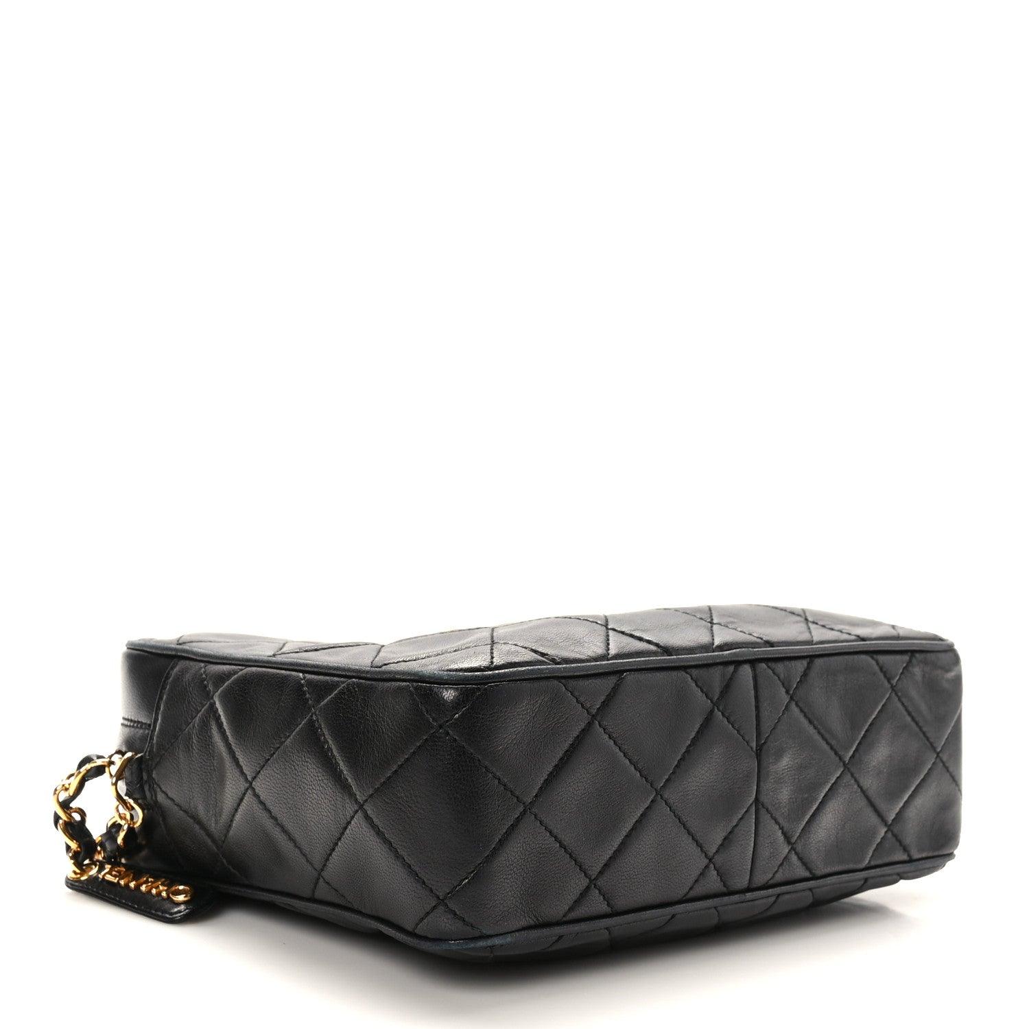Chanel Lambskin Quilted Camera Case Black 4 of 9