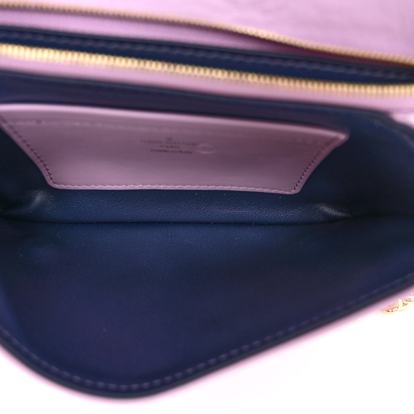 Lambskin Embossed Monogram Pochette Coussin Parme