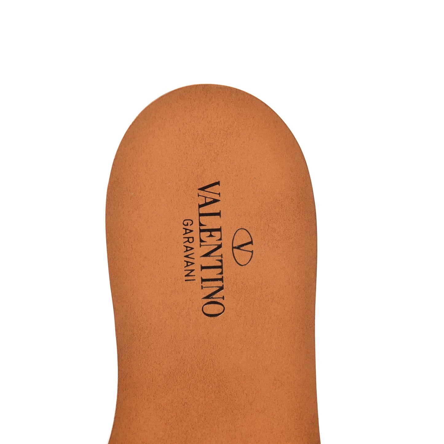 PVC Transparent Vlogo Flat Slide Sandals 35.5 Brown