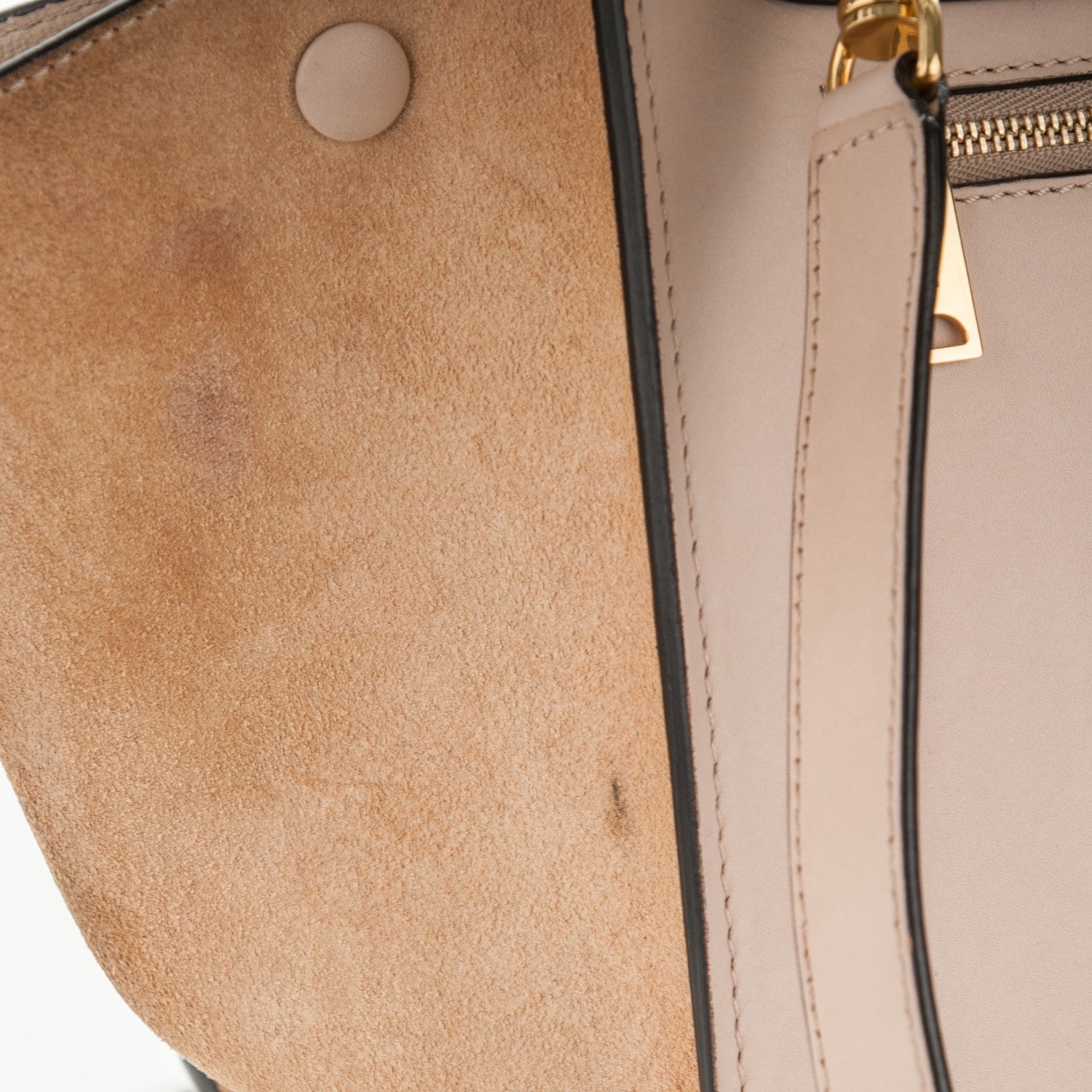 Celine Smooth Calfskin Suede Medium Trapeze Dune 9 of 12