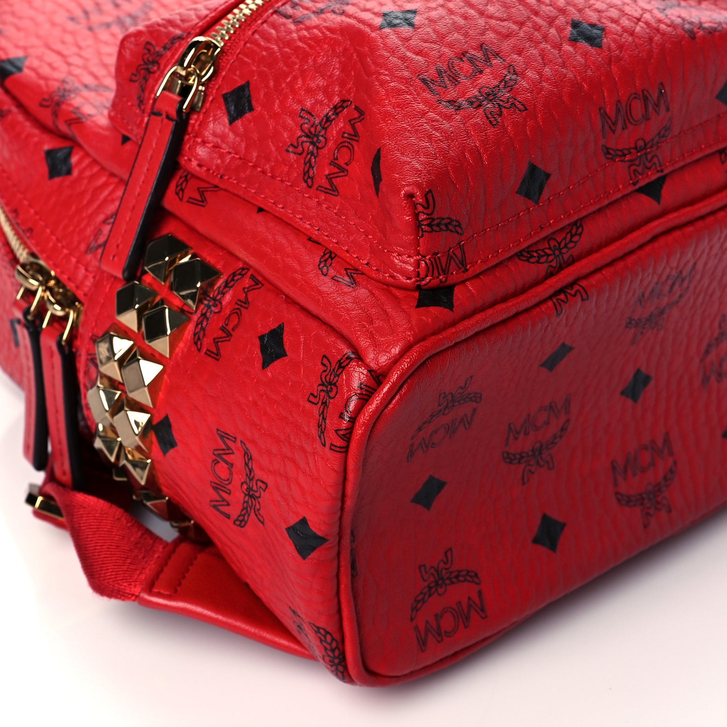 Visetos Side Stud Mini Stark Backpack Ruby Red