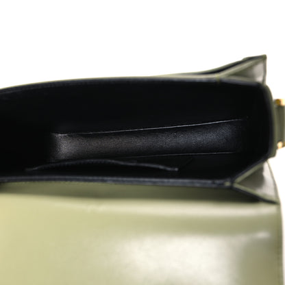 Saint Laurent Box Calfskin Monogram Medium Solferino Satchel Light Sage 5 of 11