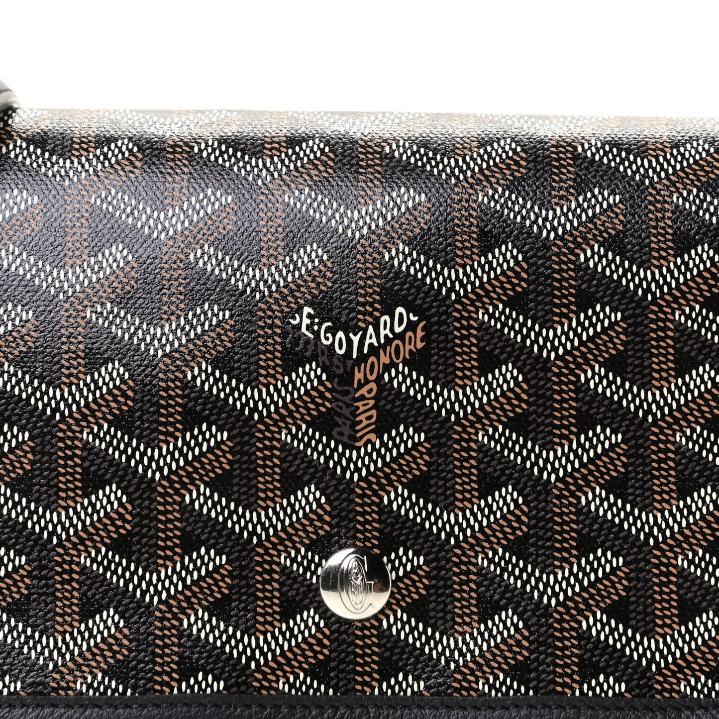 Goyardine Plumet Wallet Clutch Black