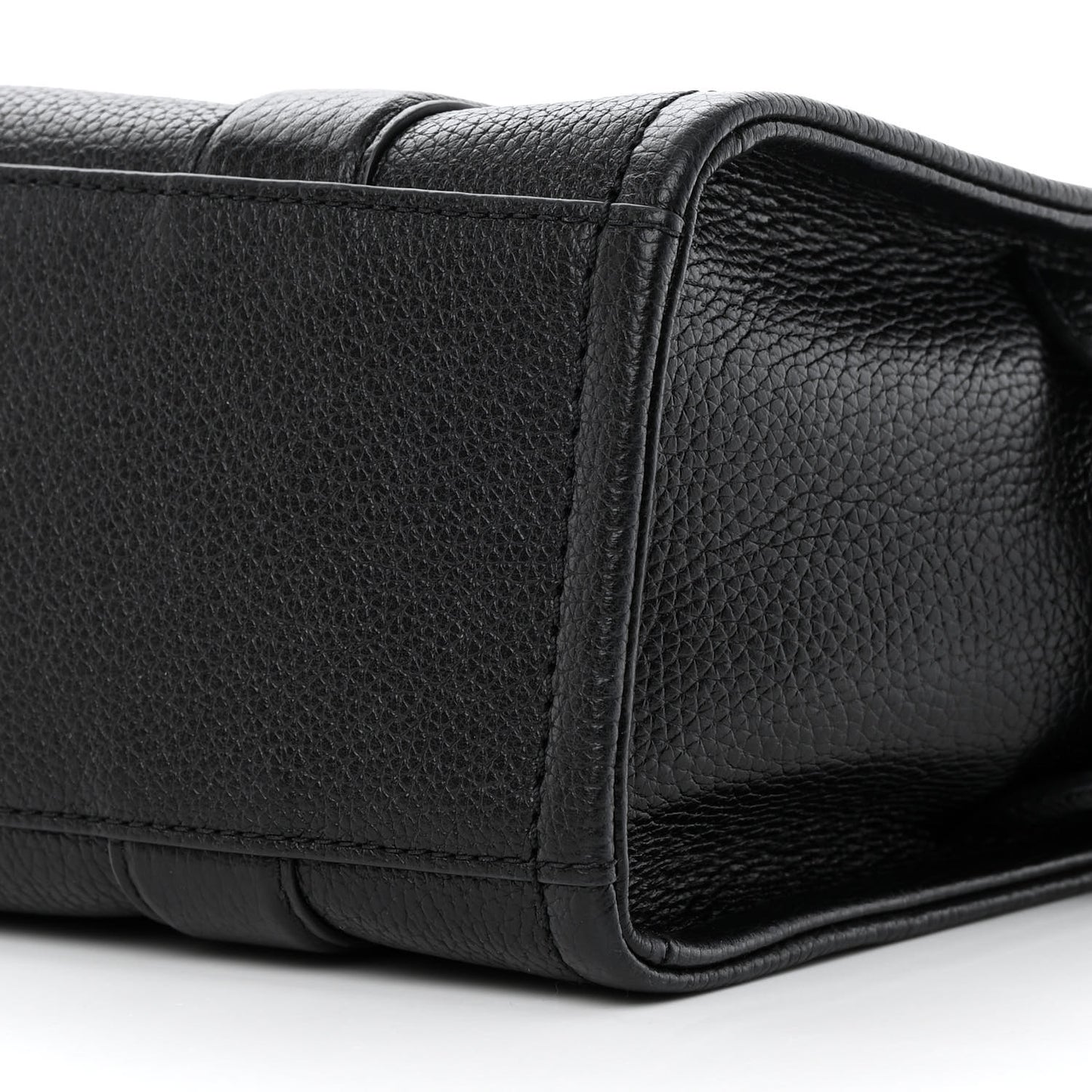 Grained Calfskin Small The Tote Bag Black