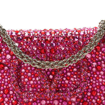 Valentino Garavani Crystal Vlogo Small Loco Shoulder Bag Pink PP 7 of 9