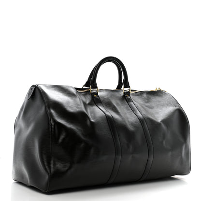 Louis Vuitton Epi Keepall 55 Black 2 of 13