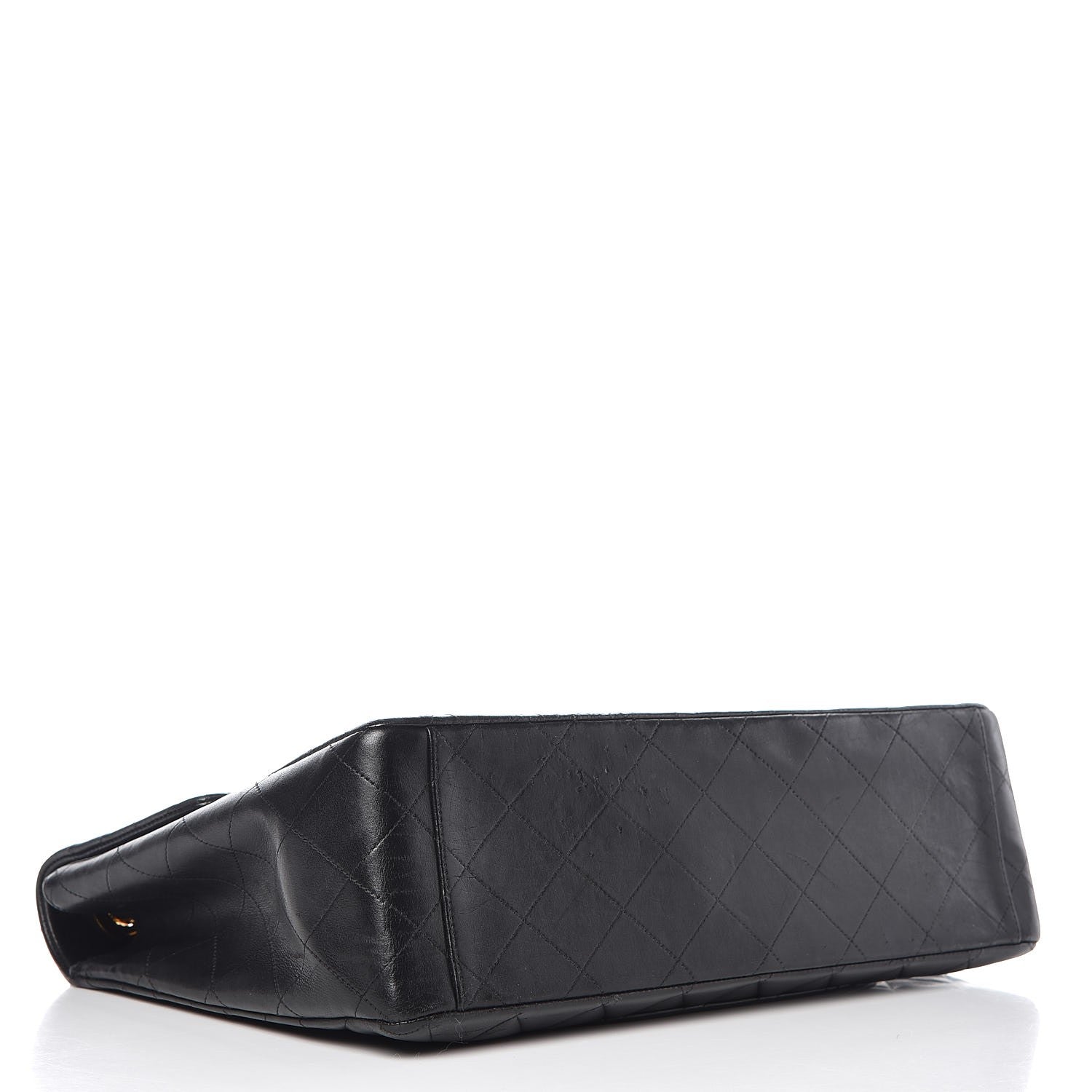 Chanel Lambskin Quilted XL Jumbo Single Flap Black 5 of 14