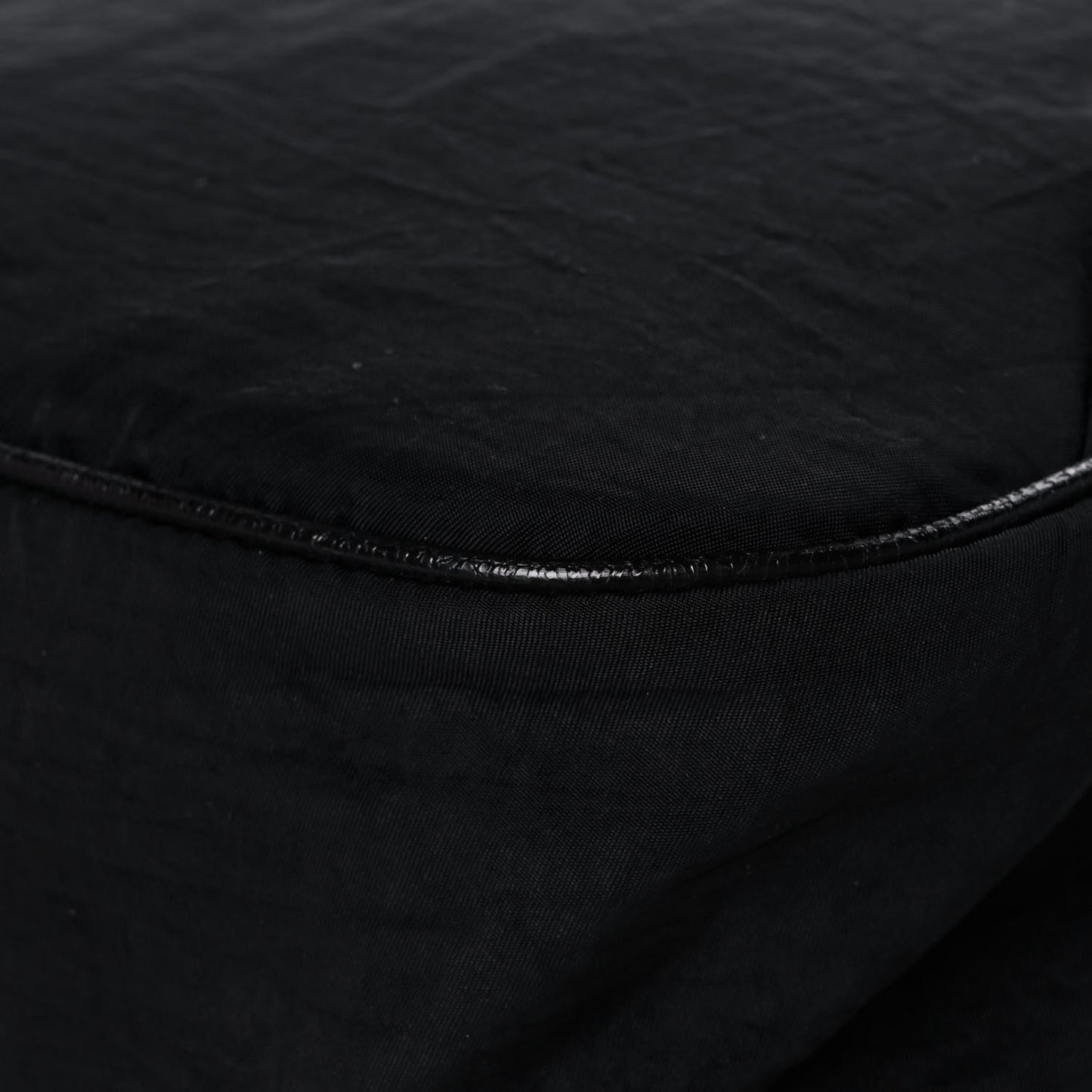 Nylon Twill 80s Logo Patch Backpack Black