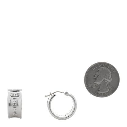 Tiffany Sterling Silver Wide 1837 Hoop Earrings 2 of 4