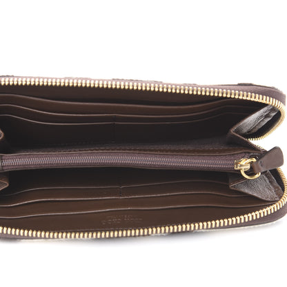 Jimmy Choo Zebra Print Pony Hair Wallet Brown 5 of 9