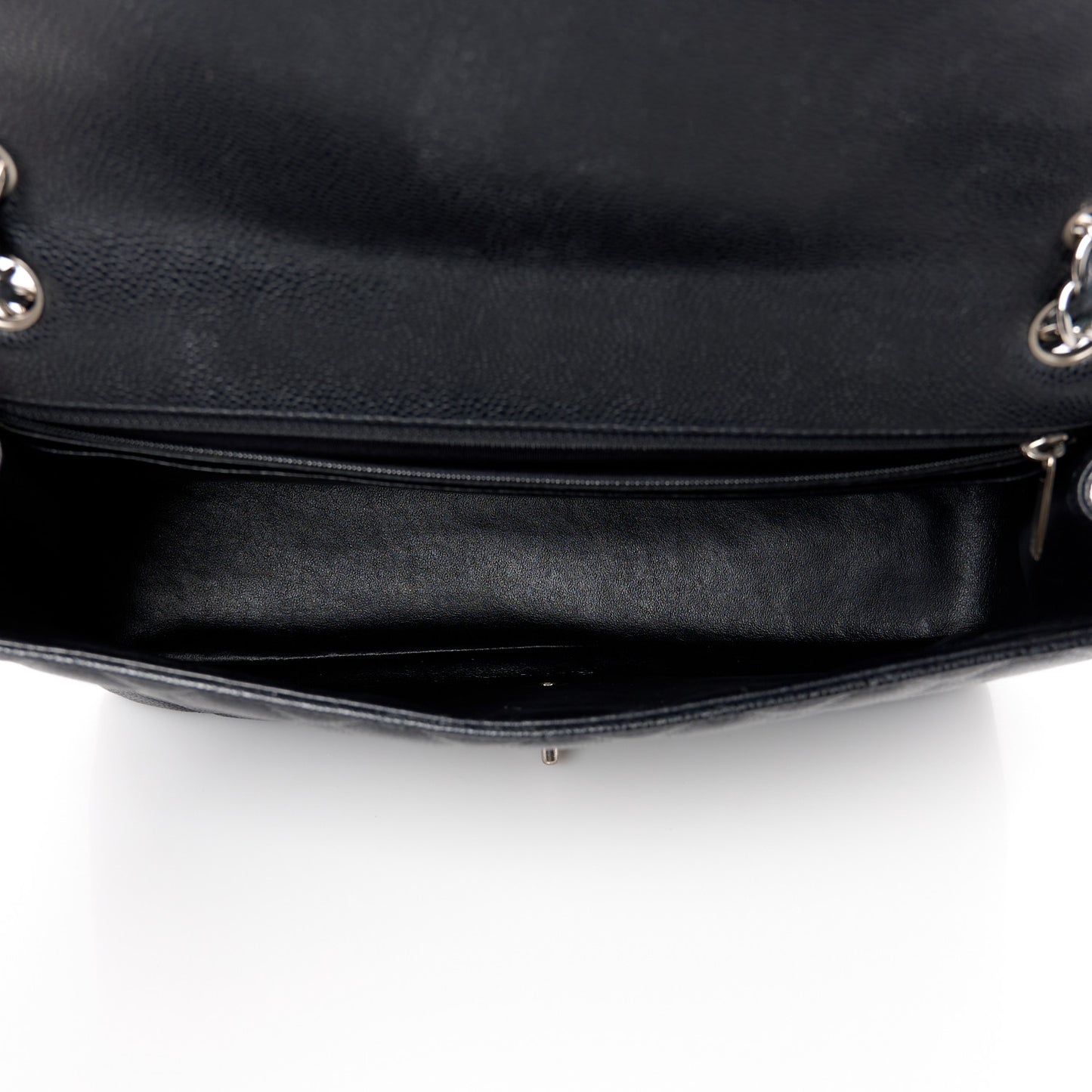 Caviar Quilted Maxi Single Flap Black